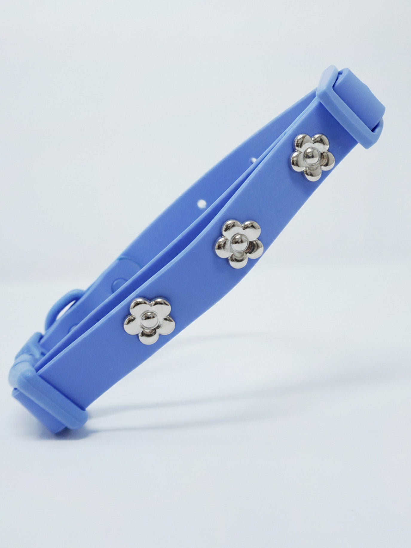 Blume Silber Hundehalsband Anhänger