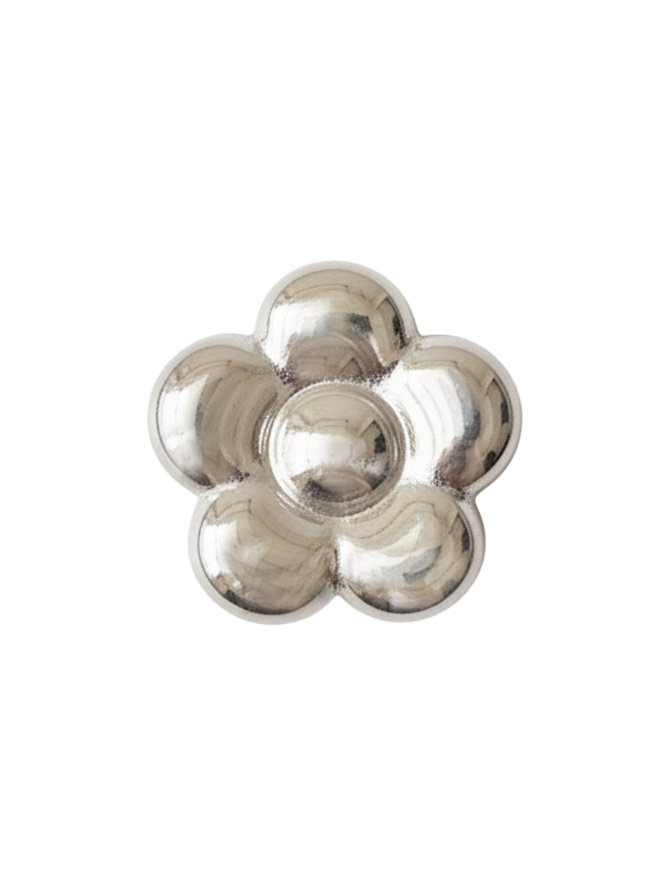 Blume Silber Hundehalsband Anhänger