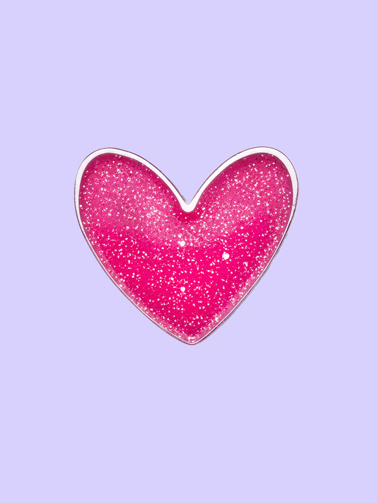 Glitzer Herz Hundehalsband Anhänger