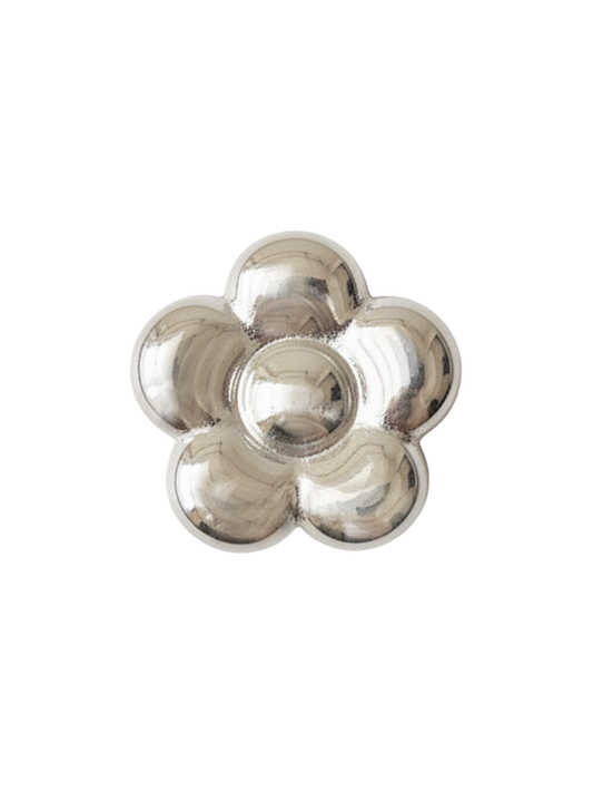 Blume Silber Hundehalsband Anhänger